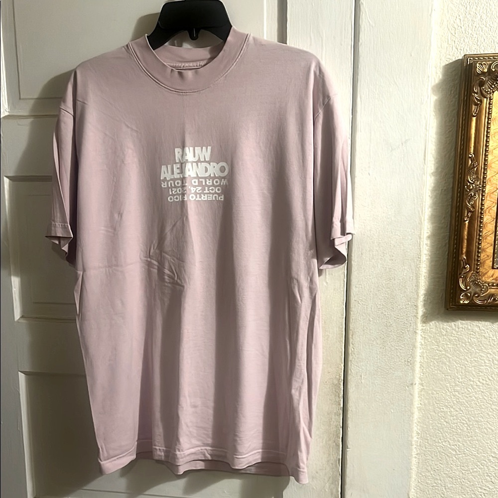 Rauw Alejandro World Tour Tee pink M men’s